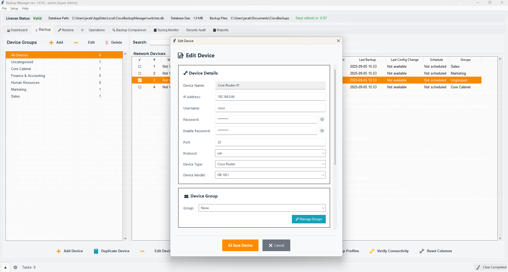 Network Backup Manager Screenshot 4