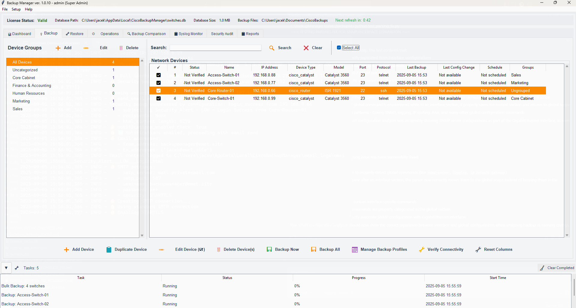 Network Backup Manager Screenshot 5