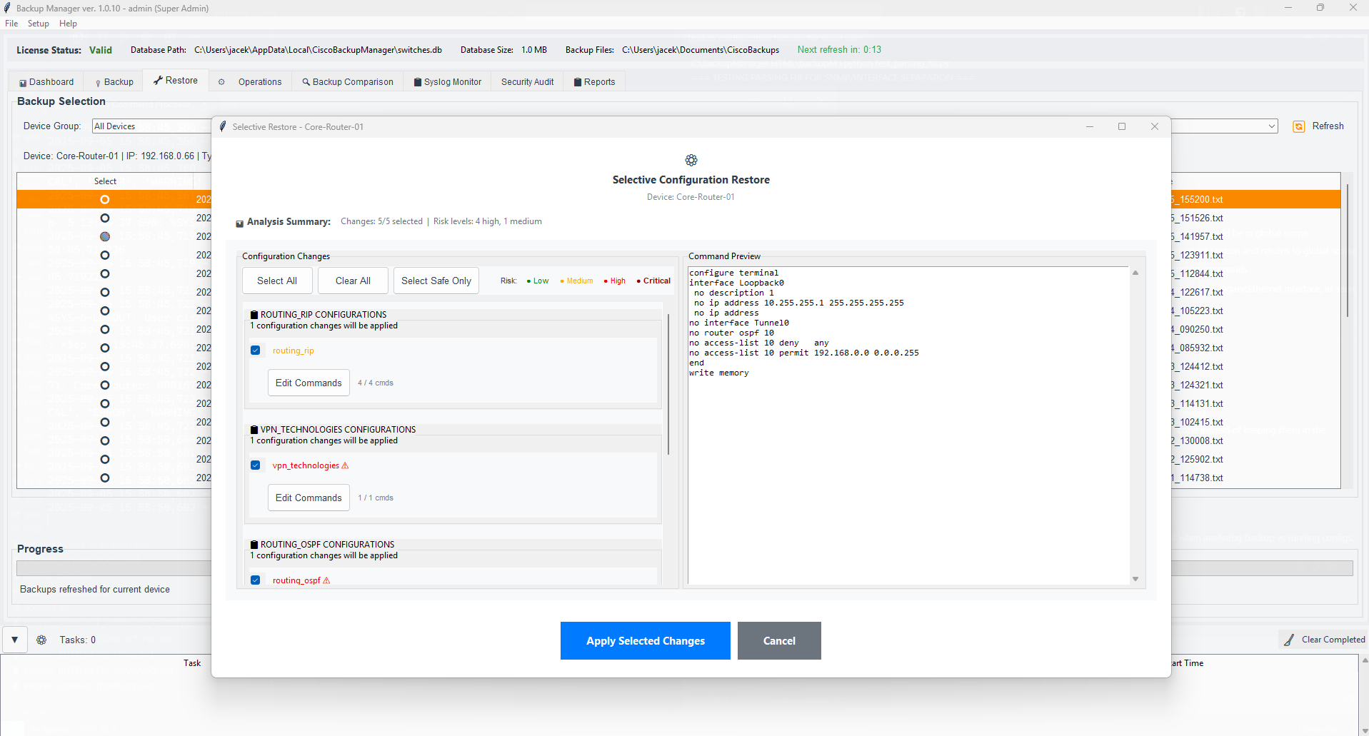 Network Backup Manager Screenshot 8